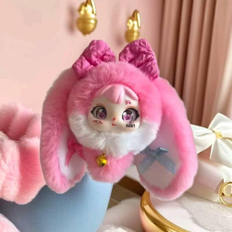 Lucky Rabbit Silicone Plush Pendant: Cute Doll Ornament for Gift