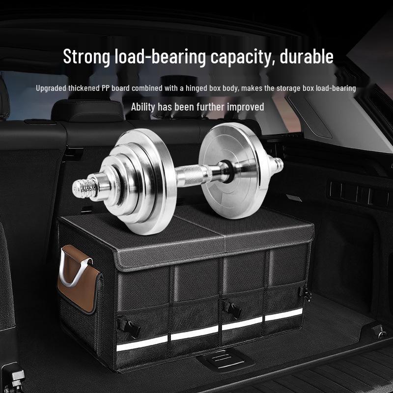 Foldable Waterproof Car Trunk Organizer: Multifunctional Vehicle Storage Box