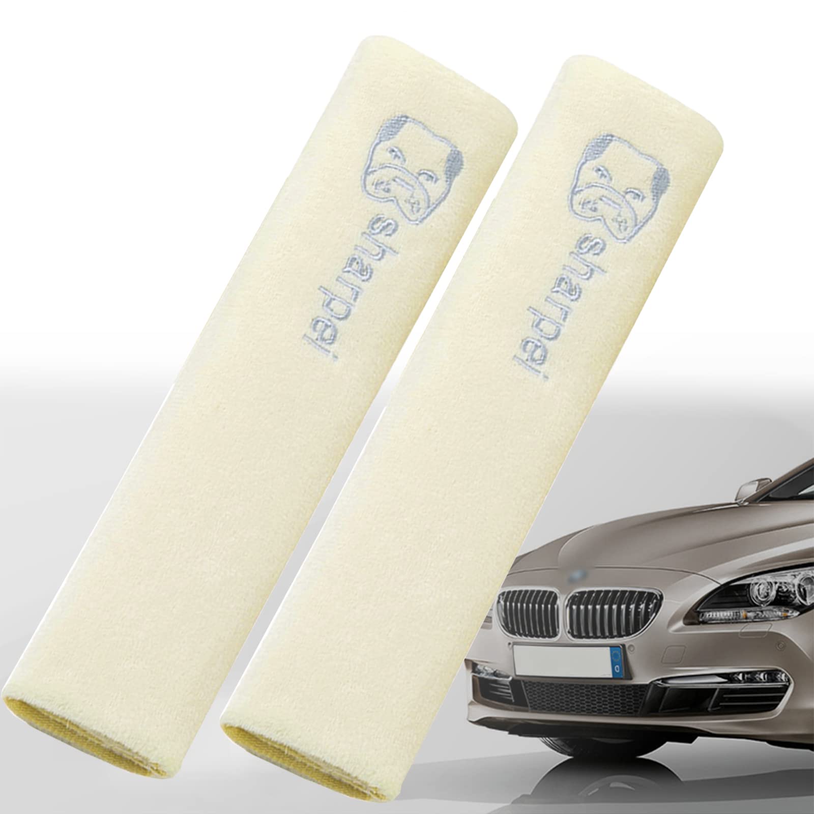 

Seat Belt Cover, Seat Belt Pad, Protects Your Shoulder and Neck, Car Accessories, Seat белый