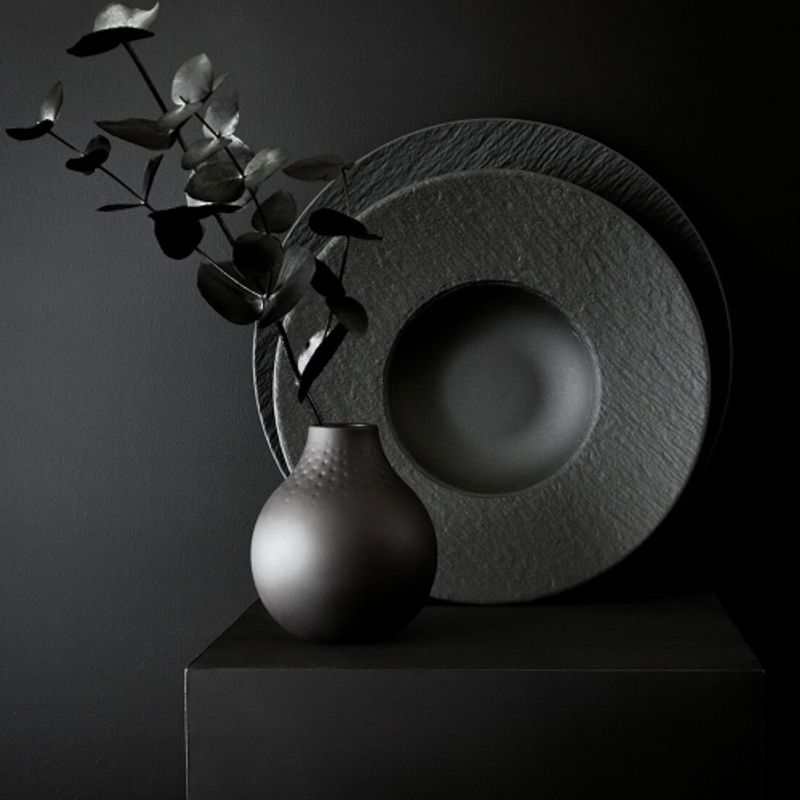 Villeroy & Boch Manufacture Lock Deep Plate (Black) 28cm