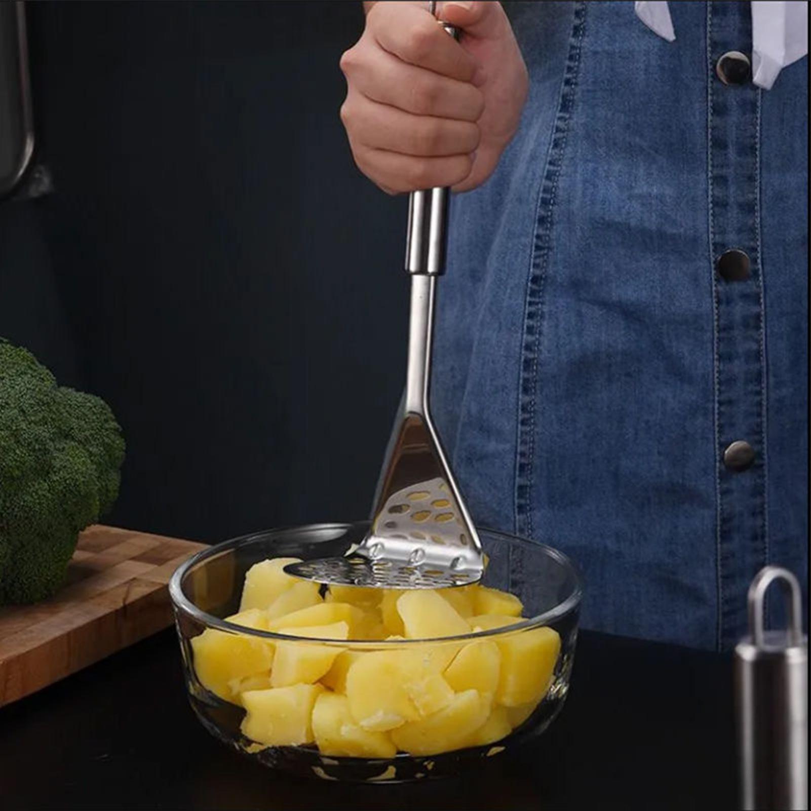 

Potato Masher Stainless Steel Manual Garlic Masher Kitchen Mud Press Mashed Potato Ricer Press For Baby Food Avocado CHINA