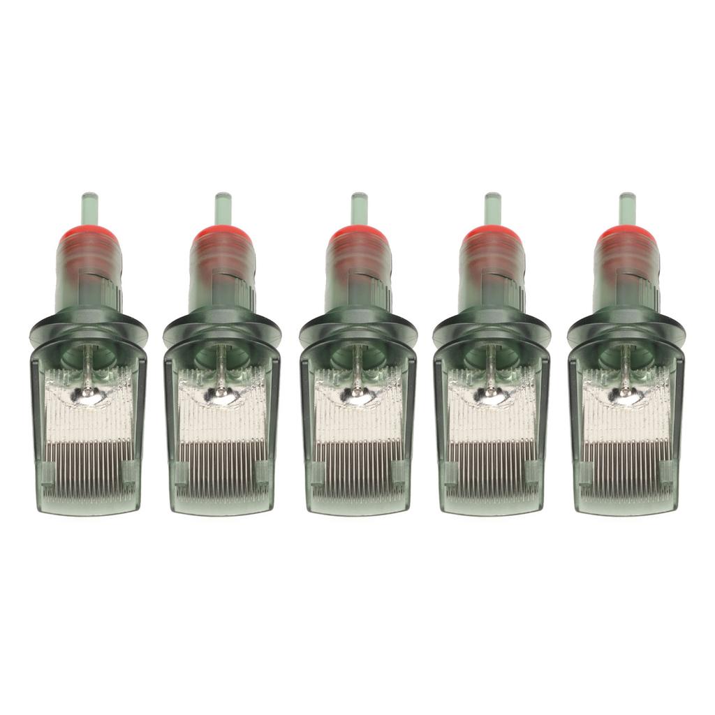 10pcs Curved Shading Needles Disposable Ultra Thin Curved RM Stainless Steel Shading Cartridge