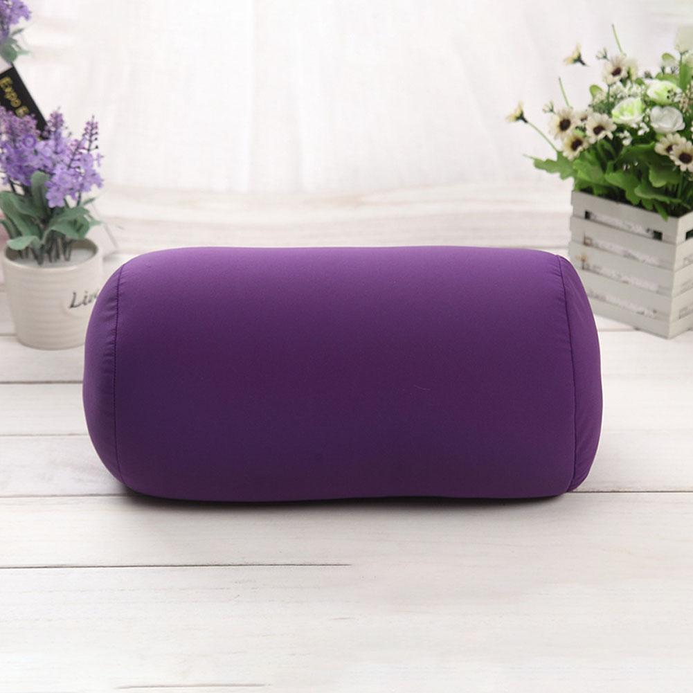 Soft Micro Beads Bed Roll Cushion Neck Head Leg Back Support Light Travel Column Pillow