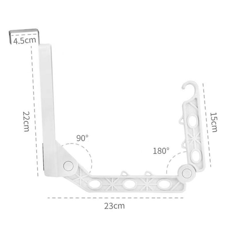 Suport de haine pliabil multifuncțional Dormitor Dormitor Suport de uscare Dulap suspendat Suport pentru ușă Umeraș portabil pentru haine
