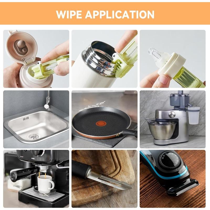 3pcs Cup Lid Gap Cleaning Brush Set, Multifunctional Bottle Cleaning Brush, Silicone Cup Lid Gap Cleaner