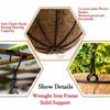 1PCS Round Hanging Basket Coco Liner Coconut Fiber Replacement Flower Basket For Home Gardening, Balcony Gardens, Wedding Decor