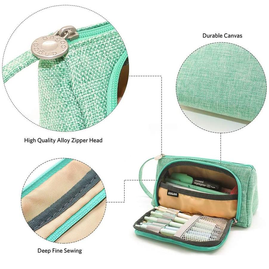 Duży, czysty kolorowy długopis, piórnik, organizer na artykuły papiernicze, przechowywanie znaczników podróżnych, prezent dla studentów