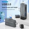 Multi-Function 7-in-1 OTG Card Reader for USB, Type-C, Android, and Computers