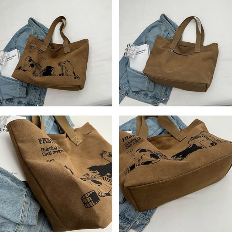 Damen Canvas Handtasche Umhängetasche