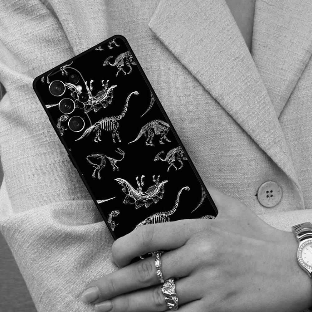 Skeleton Dinosaur Skull Cell Phone Case for Samsung Galaxy S26 Ultra S25 S24 S23 S22 S21 S20 Note10 Cover