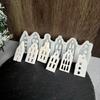 Ornament Mould Flexible Silicone Mold for Office Decoration Miniature House Shaped Desktop Embellishment Making Molds