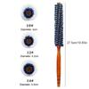 Anti Static Wood Natural Boar Bristle Hair Round Brush Hairdresser Styling Tool Teasing Brush For Hair Curly Comb Barber Salon
