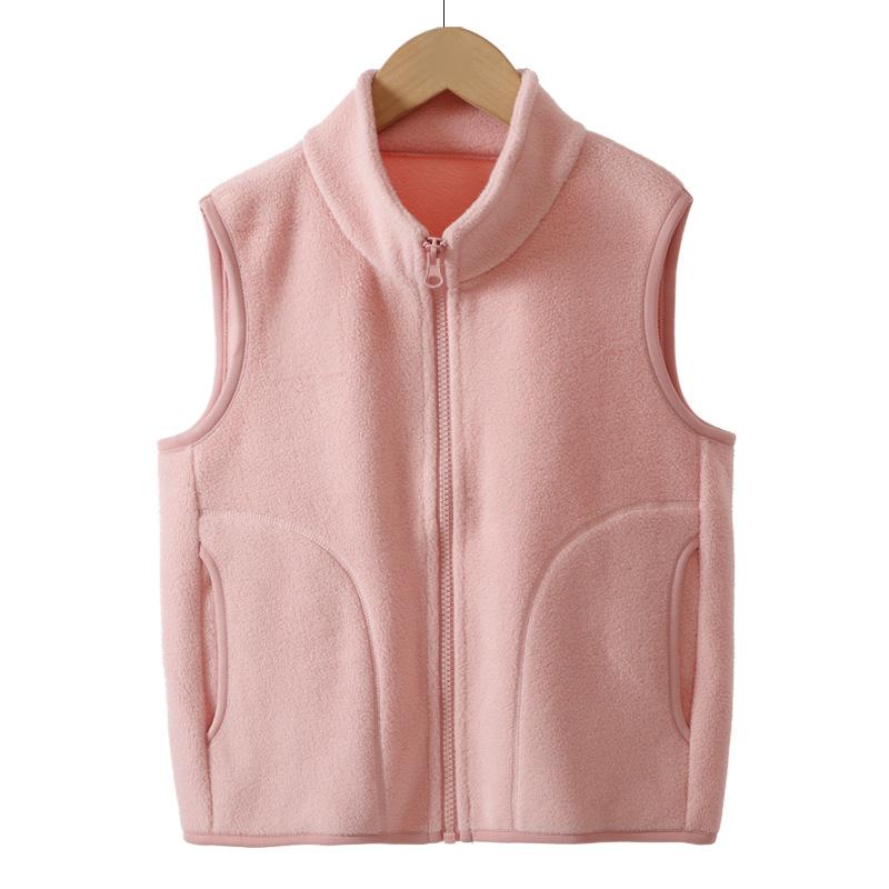 Autumn Kids Fur Vest Winter Warm Fleece Sleeveless Jacket for Boys Girls Casual Versatile Teenage Children Outerwear 4-18 Years