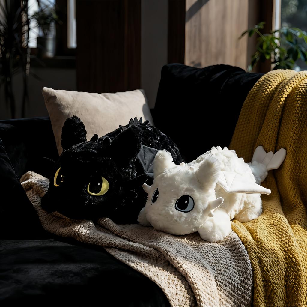 55/70/120cm Big Size Little Dragon Doll Stuffed Plush Toy Simulation Cartoon Anime Soft Sofa Bed Pillow Cushion Kids Xmas Gift