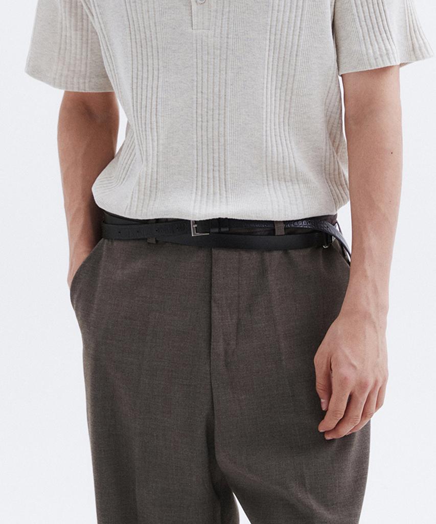 Le Mad Low Belt Loop Trousers - Brown