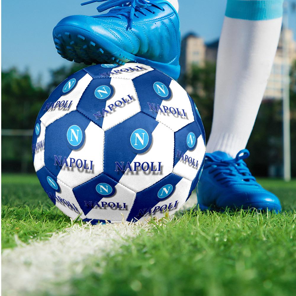 Pallone da Calcio Napoli FC Taglia 5 Standard Durevole per Allenamento e Partita Sport all'Aperto per Adulti