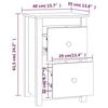 VidaXL Table de chevet Marron miel 40x35x61,5 cm Bois de pin solide 820952