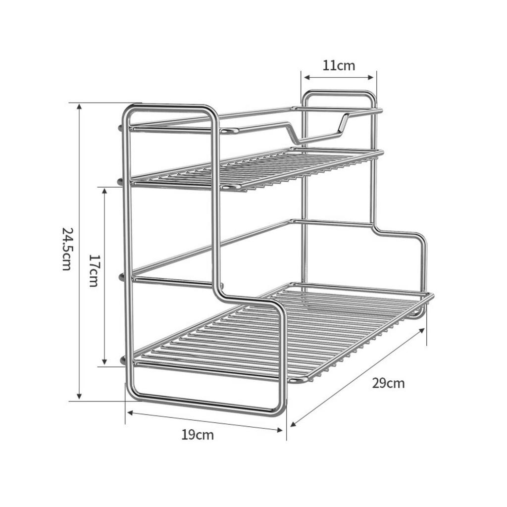 Desktop Storage Rack with Guard Rail Multipurpose Shelf Stable for Desk