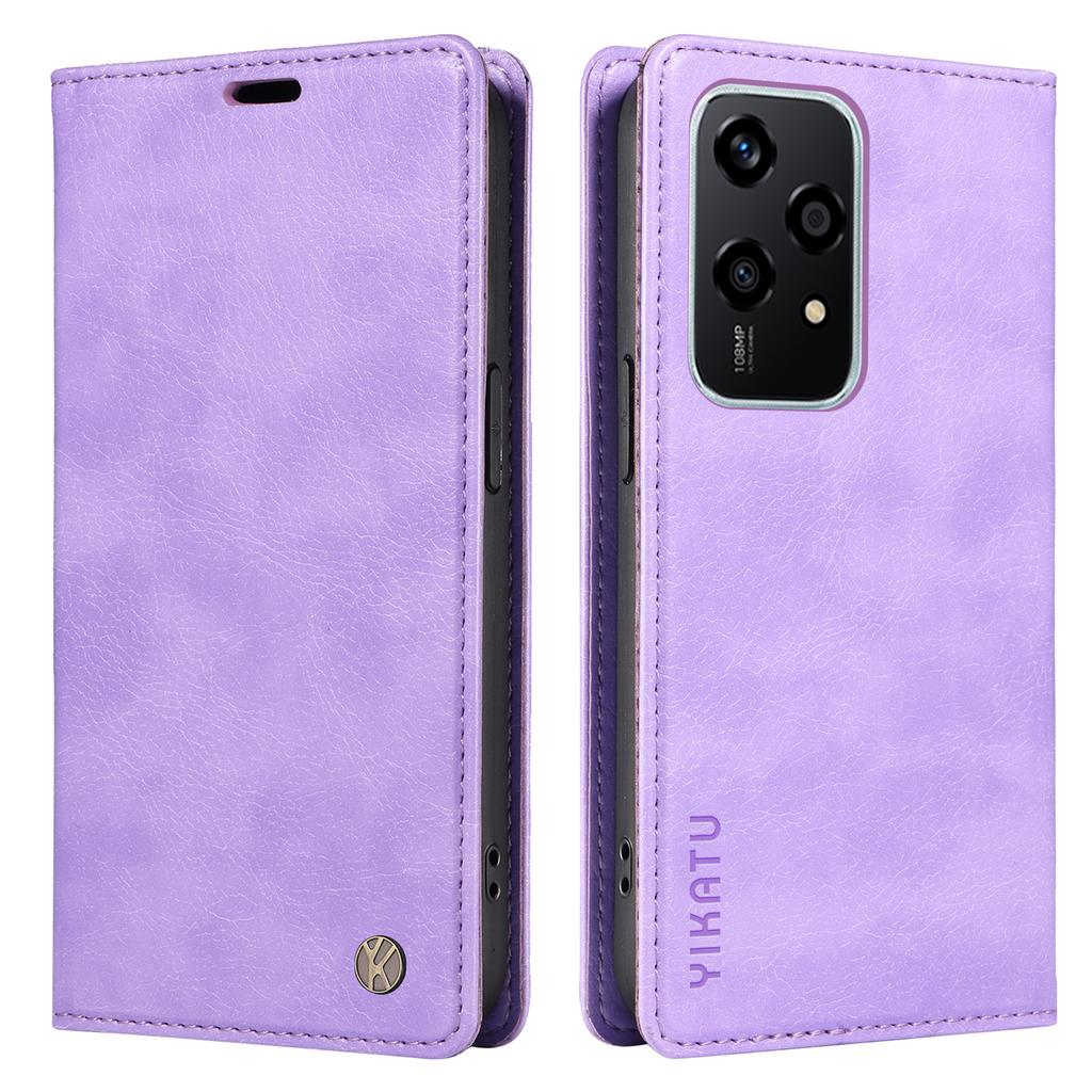 YIKATU YK-006 For Honor 200 Lite Wallet Case Litchi Texture Leather Magnetic Absorption Phone Cover
