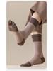 Men's Sports Cotton Five-Toe Socks: Sweat-Absorbent, Anti-Odor, Mid-Calf, Solid Colors, Autumn Collection.