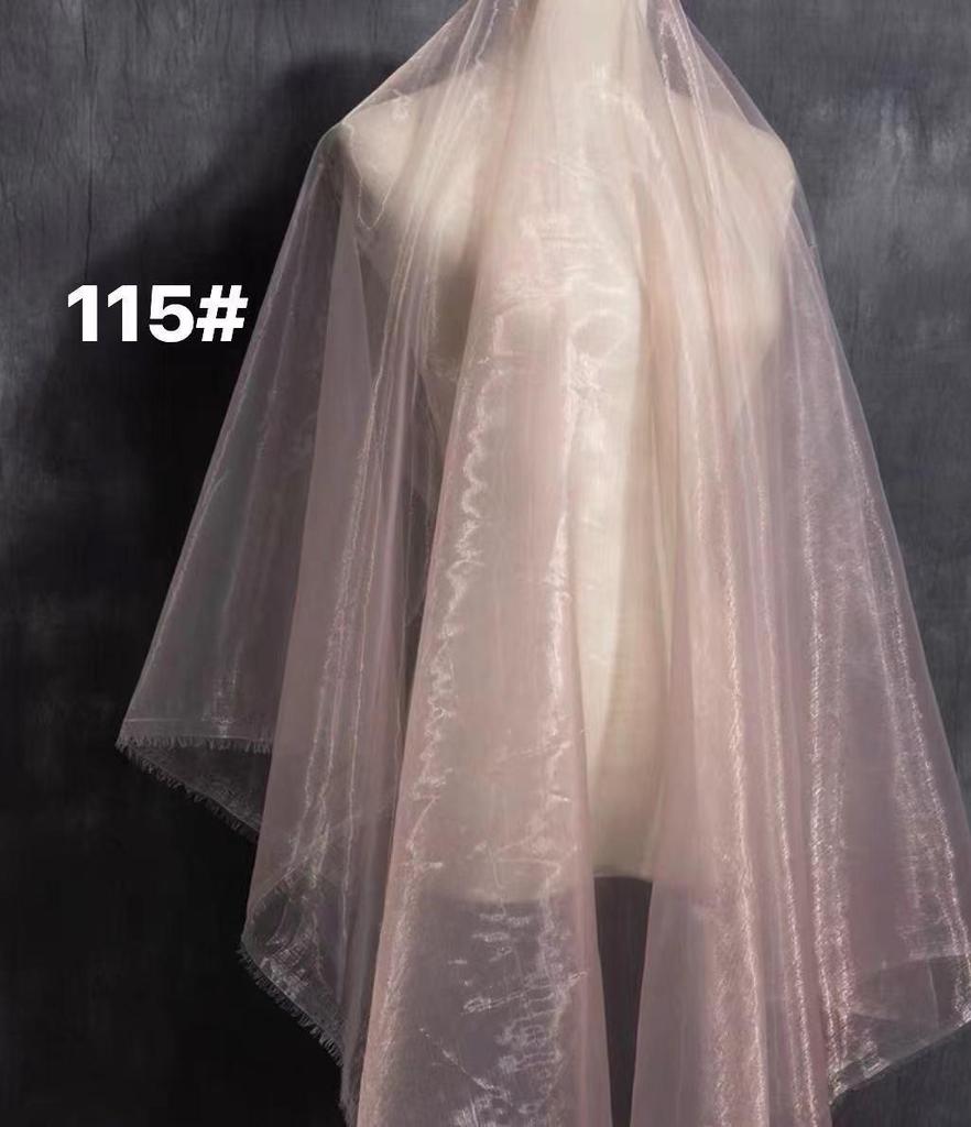 Dreamy Soft Organza Skirt Fabric: Flowing Light Gauze & Bright Silk