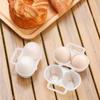 2PC Outdoor Egg Container Shockproof Egg Storage Box With Lid Portable Camping Shatterproof Egg Tray Home Plastic Protection Box