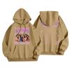 Unisex Lightweight Long-Sleeve Printed Hooded Pullover Sweatshirt