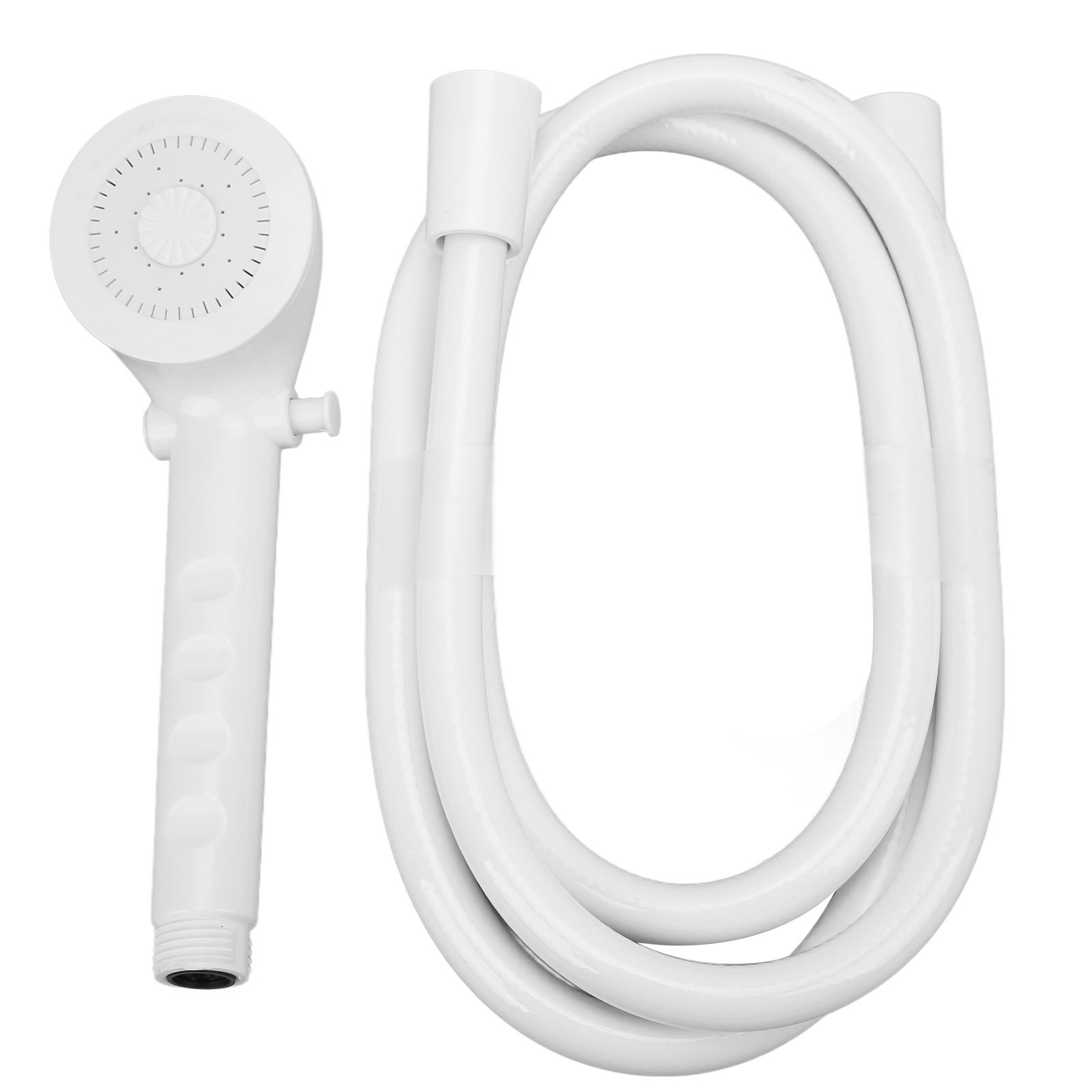 

Ручная душевая лейка с комплектом шланга 4,9 фута Расход 2,5–5 галлонов в минуту Портативная для автодома, каравана, морской лодки