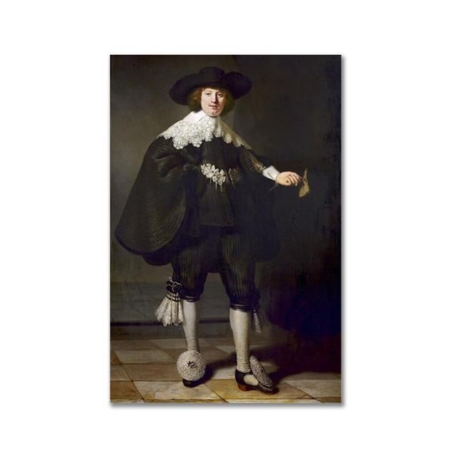 

Marten Soolmans и Oopjen Coppit свадебная картина на холсте, постеры и принты, настенная художественная картина для гостиной, домашний декор, Cuadros 21*30cm