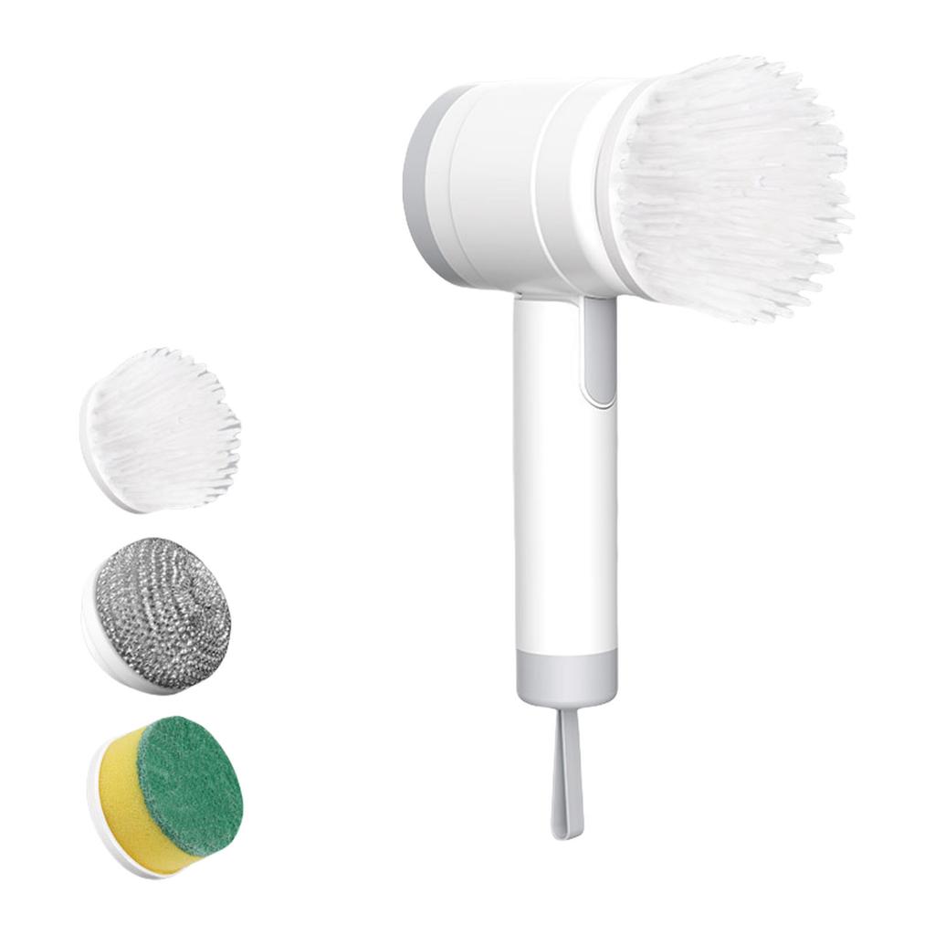 Powerful Electric Cleaning Brush USB Rechargeable Cleaner For Stubborn Stains Kitchen Bathroom Tile Floor Cleanings