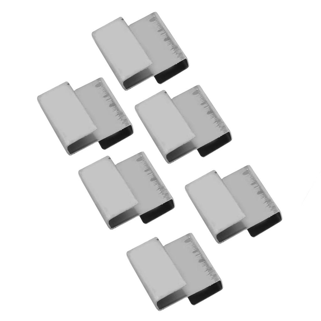50pcs Stainless Steel Greenhouse Overlap S Clips Durable Glass Frame Fixing Clamp