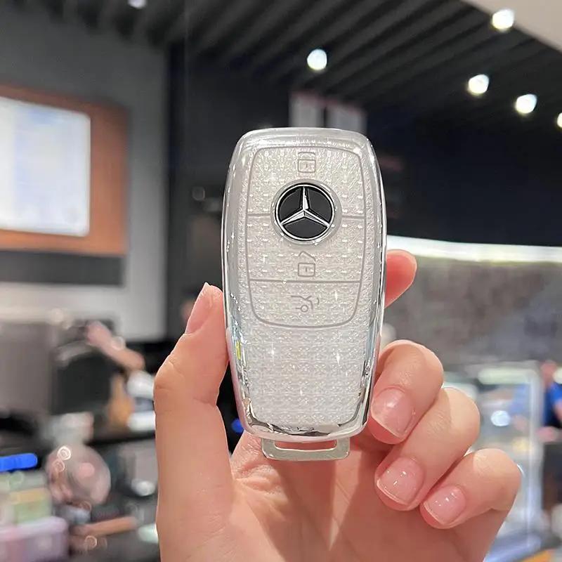 REE4   For 2024 Mercedes-Benz GLS450 Key Cover 20/21/22/23/24 GLS400 New Car Pink Female Buckle
