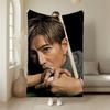 Customize Kimura Takuya Themed Plush Fleece Blanket - Actor Portrait  Iconic Hairstyle - All-Season Soft Warm Bedspread For Hom