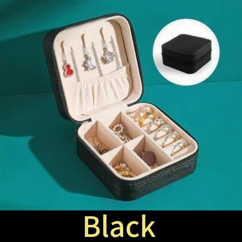 A Portable Storage Box for Travel Jewelry Boxes, Rings, Earrings, Necklaces, and Bracelets for Christmas Candy Wedding Birthday