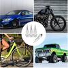 AIEX 4 Packs Spiked Aluminum Valve Stem Caps, Heavy Duty Tire Caps Dust-Proof Air-Proof Valve Stem Covers for Cars SUVs Trucks Motorcycles Bicycles