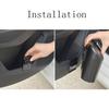 Universal Car Trash Bin Hanging Vehicle Garbage Can with lid Storage Box Abs Square Pressing Trash Can Auto Interior Accessories