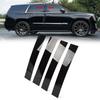 For Cadillac Escalade 07-14 Pillar Posts Door Piano Black Trim Decal Cover Kit
