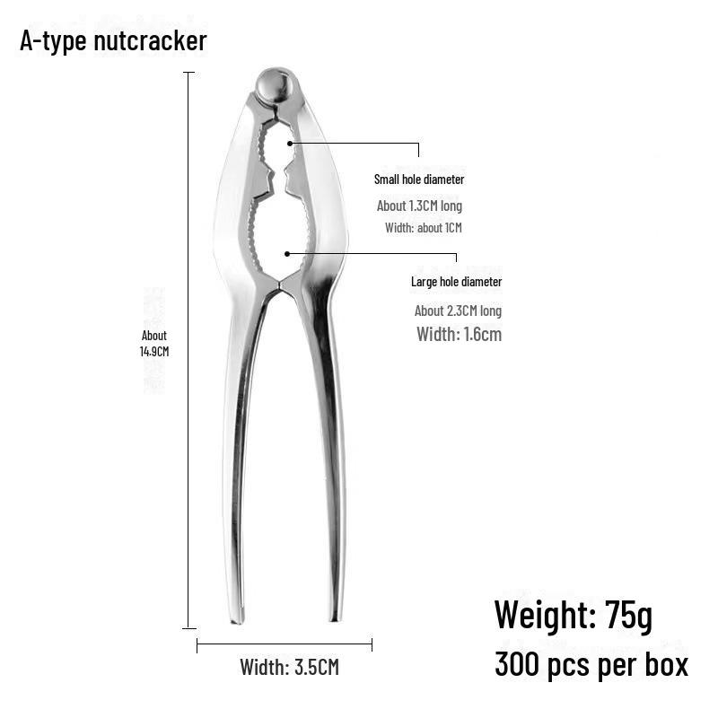 Zinc Alloy Vertical Nutcracker: Pine Nut and Hazelnut Shelling Tool