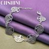 CHSHINE 925 Sterling Silver Tree of Life Round Chain Bracelet For Women Fashion Charm Wedding Party Jewelry