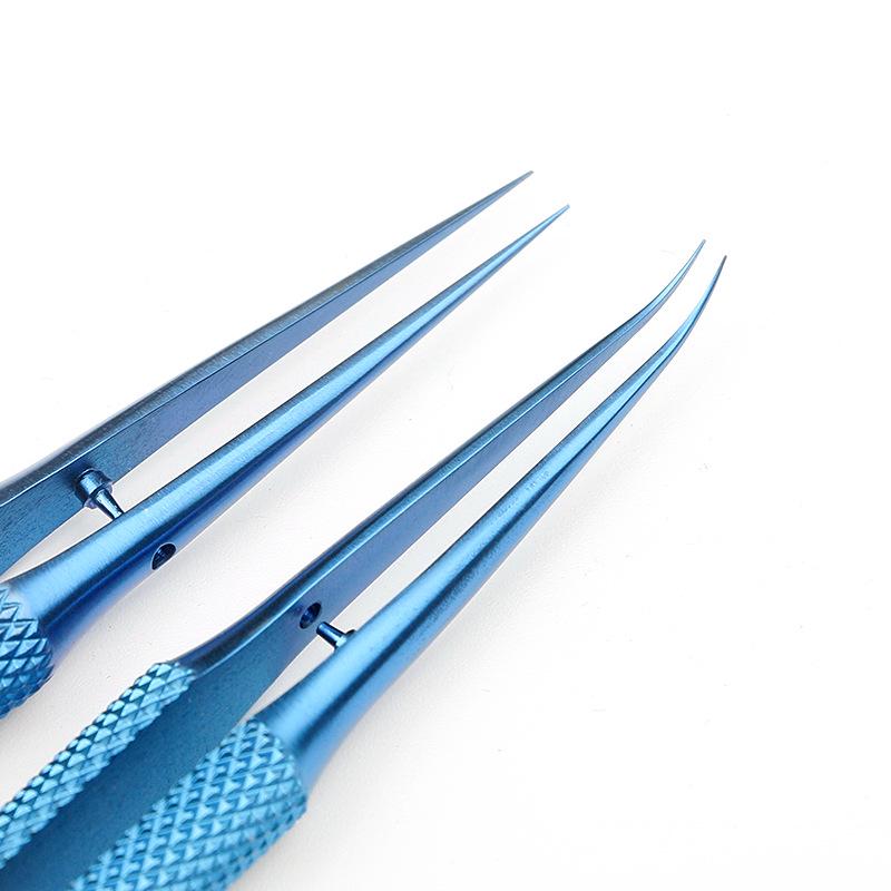 Titanium Alloy Phone Repair Tweezers – 140mm, Sharp 0.15mm Tip, Straight & Bent, Hardened.