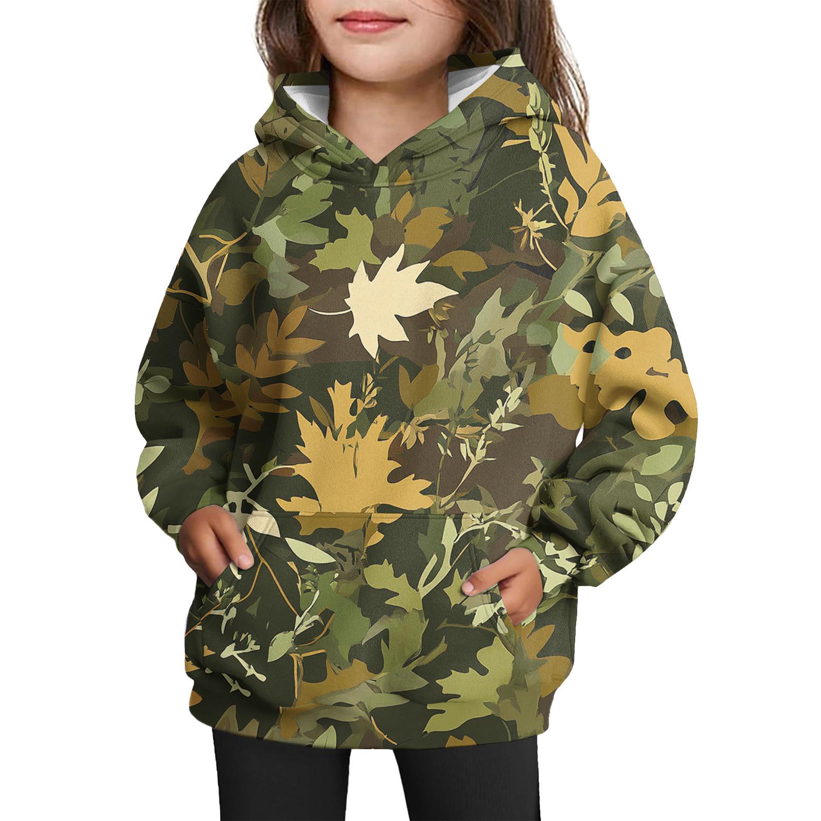 Худи с завязками для девочек - Пуловер с принтом 130