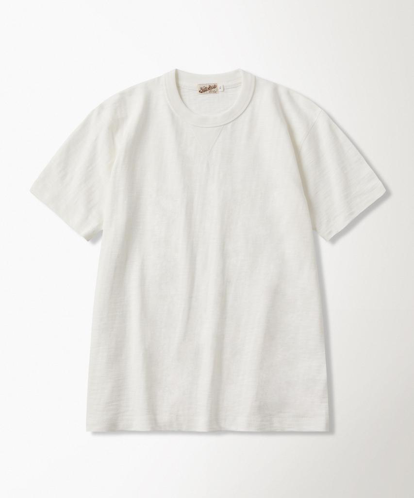 Beulonseun 10.5 Oz Usa Cotton Tubular Gusset Tee White