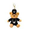 Plush Police Rabbit Keychain With Pp Cotton Filling For Kids And Collectors