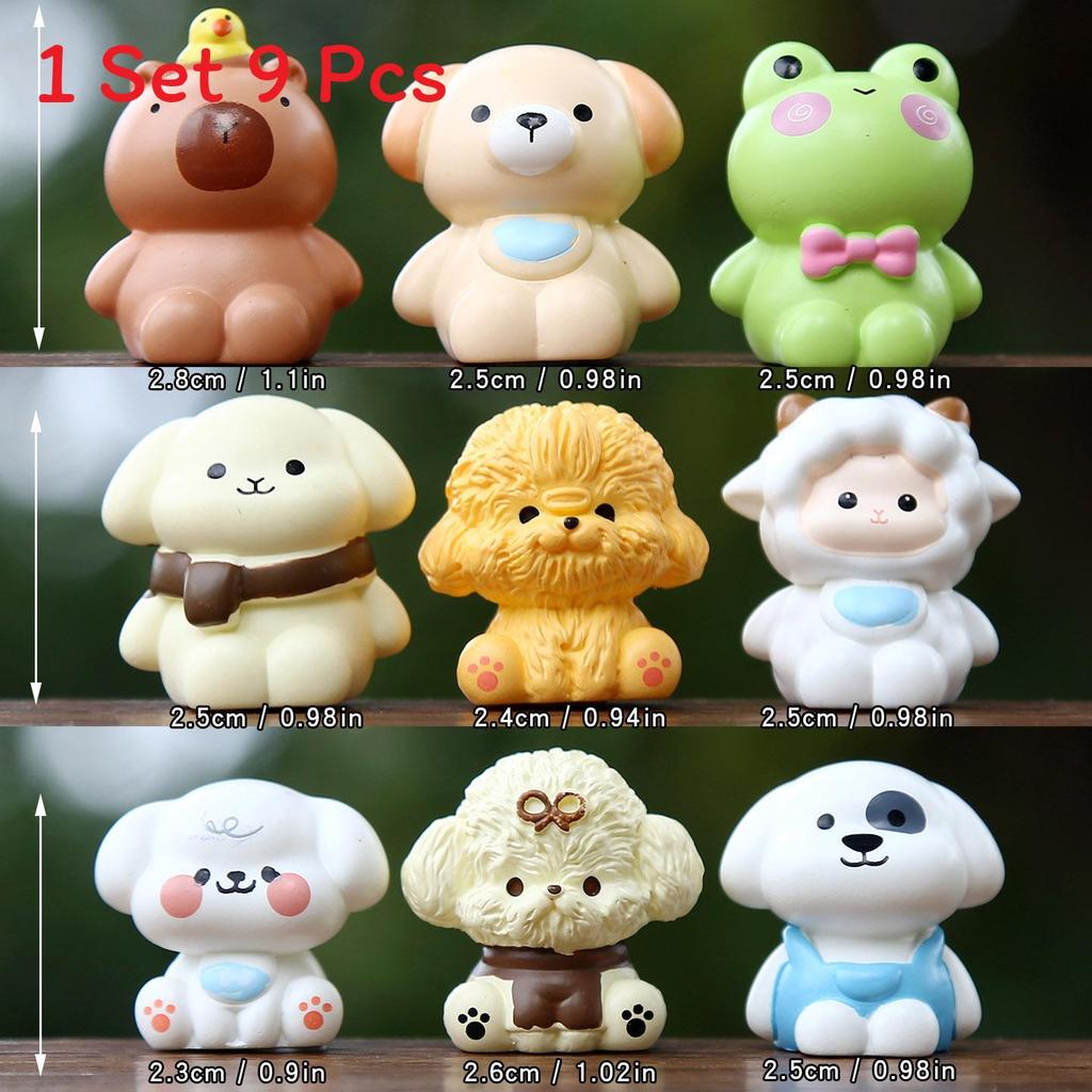 Cute Animal Resin Collectible Figures With Interactive Features For Kids And Collectors