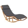 Day and Night - Day and Night Rocking Lounger with Solid Teak Wood Cushion