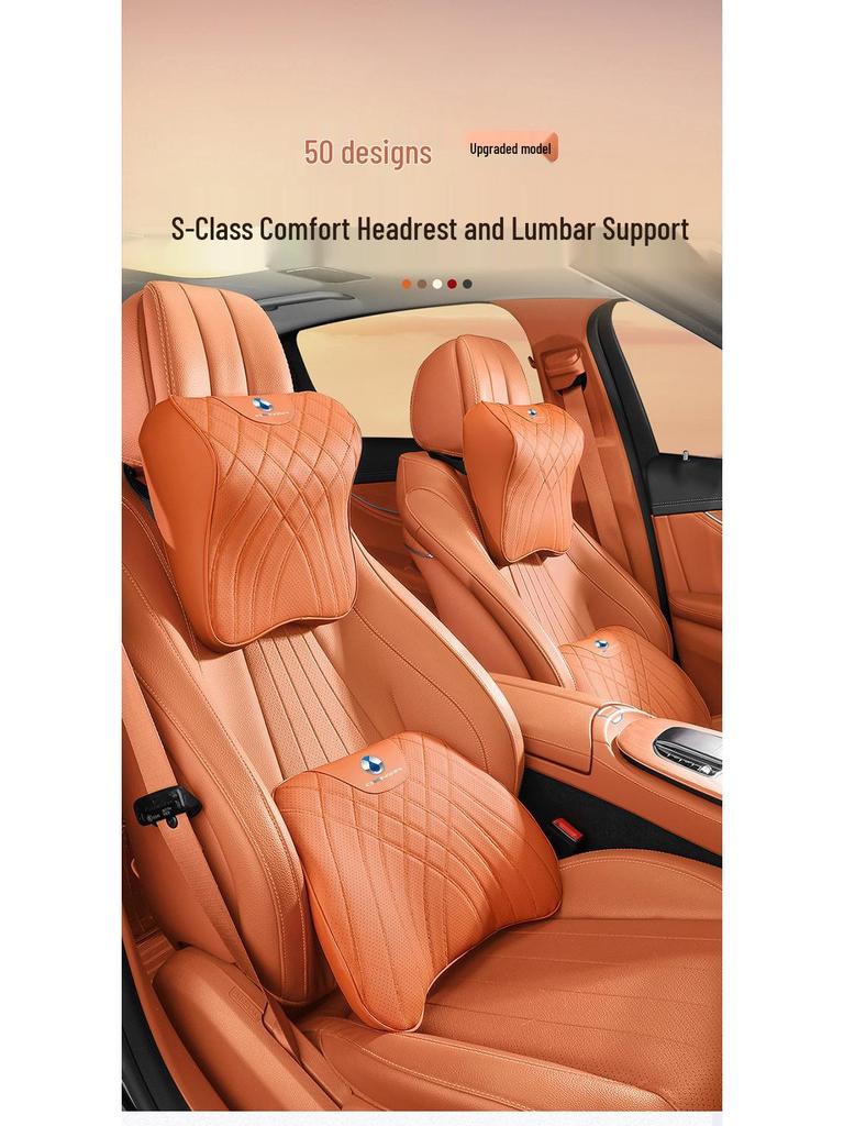 Enhanced Headrest & Lumbar Support for Denza D9 - Car Driving Comfort Kit