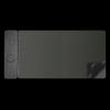 Felt Leather Dual-Sided Anti-Slip Waterproof Desk Mat with Wireless Charging for Phone & Earphones
