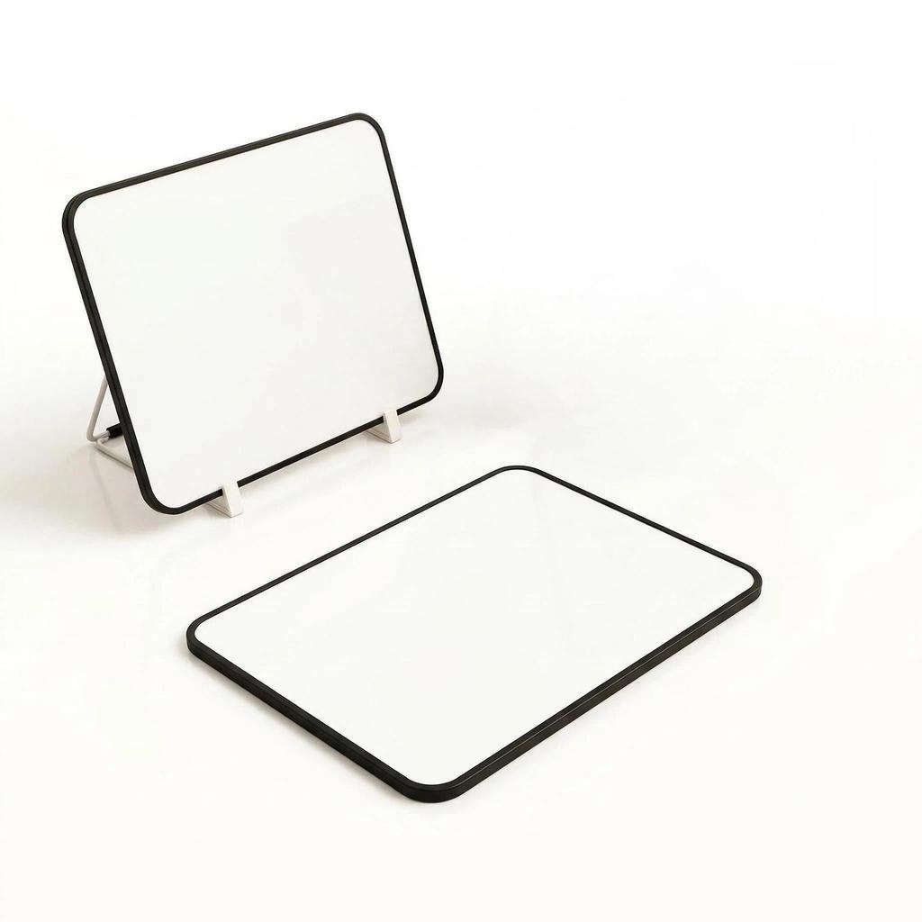 Desktop Double-Sided Magnetic Whiteboard, Easy to Write & Erase, for Office and Teaching.