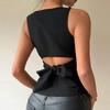 Sommer Kollektion Stretchy Ärmelloses Figurbetontes Crop Top für Damen – Sommer Damenbekleidung