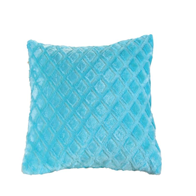 1Pc Plush Thick Lattice Pattern Sofa Pillowcase Soft Cushion Covers 43x43CM Couch Pillow